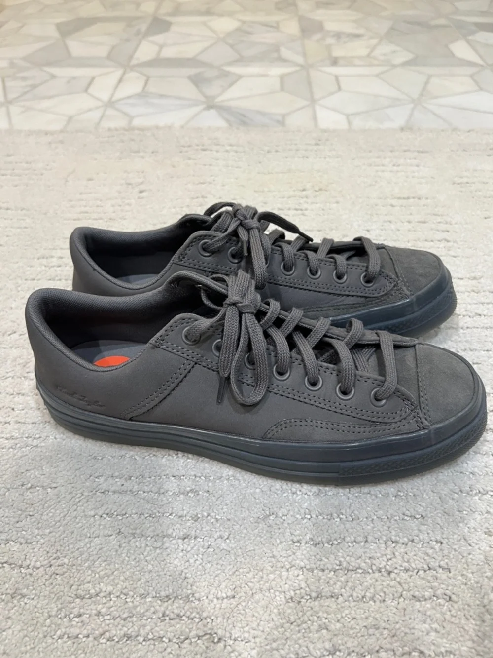 Converse Men's Dark Gray Low-Top Sneakers - Picture 3 of 5